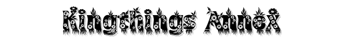 Kingthings Annex font